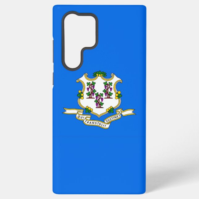 Samsung Galaxy S22 Ultra Case Flag von Connecticut Hülle (Rückseite)