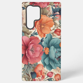 Samsung Galaxy S22 Ultra Case, Florals Muster Hülle