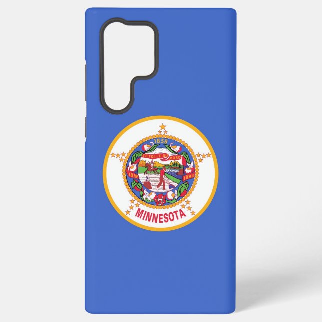 Samsung Galaxy S22 Ultra Case Minnesota Flag Hülle (Rückseite)