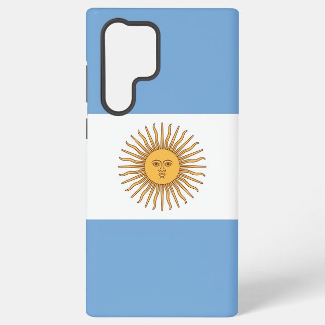 Samsung Galaxy S22 Ultra Case mit argentinischer F Hülle (Rückseite)