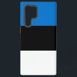 Samsung Galaxy S22 Ultra Case mit estnischer Flagg Samsung Galaxy Hülle<br><div class="desc">Mit diesem eleganten Gehäuse mit der kühlen und eleganten Flagge Estlands schützen Sie Ihre Samsung Galaxy S22 Ultra im Stil. Die markante horizontale Trifarbe Blau, Schwarz und Weiß wird prominent angezeigt und symbolisiert den estnischen Himmel, den Boden und die nationale Aspiration. Das minimalistische Design sorgt dafür, dass die Fahne im...</div>