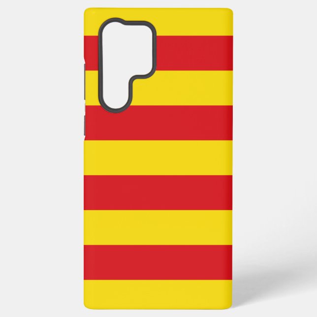 Samsung Galaxy S22 Ultra Case mit Katalonienflagge Hülle (Rückseite)