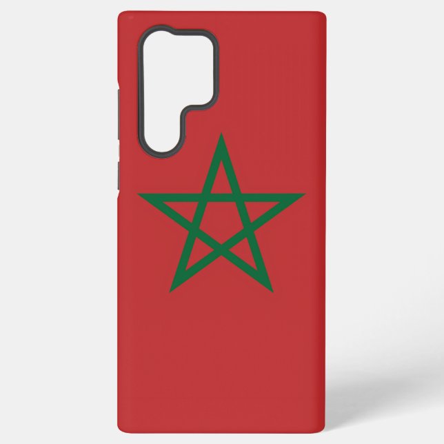 Samsung Galaxy S22 Ultra Case mit marokkanischer F Samsung Galaxy Hülle (Rückseite)