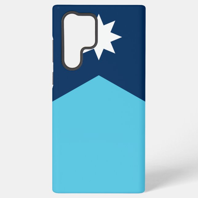 Samsung Galaxy S22 Ultra Case mit Minnesota-Flagge Hülle (Rückseite)