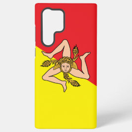 Samsung Galaxy S22 Ultra Case mit Sizilien-Flagge Hülle