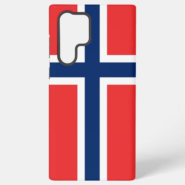 Samsung Galaxy S22 Ultra Case Norwegen-Flagge Hülle (Rückseite)