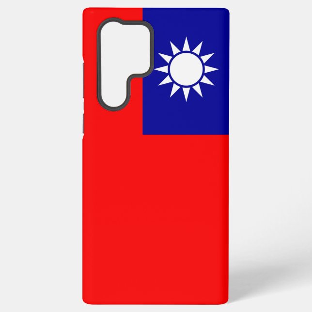 Samsung Galaxy S22 Ultra Case Taiwan-Flagge Samsung Galaxy Hülle (Rückseite)