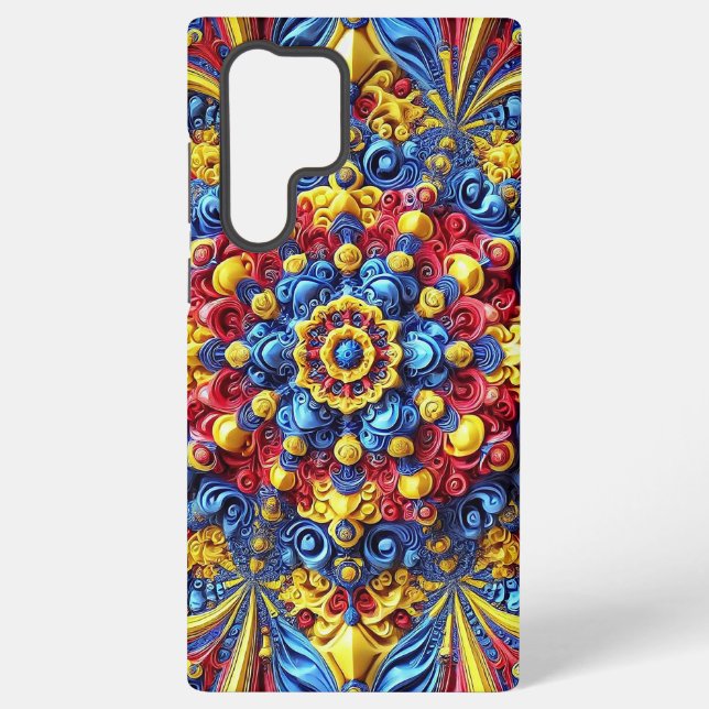 Samsung Galaxy S22 Ultra Coque Couleurs roumaines (Verso)