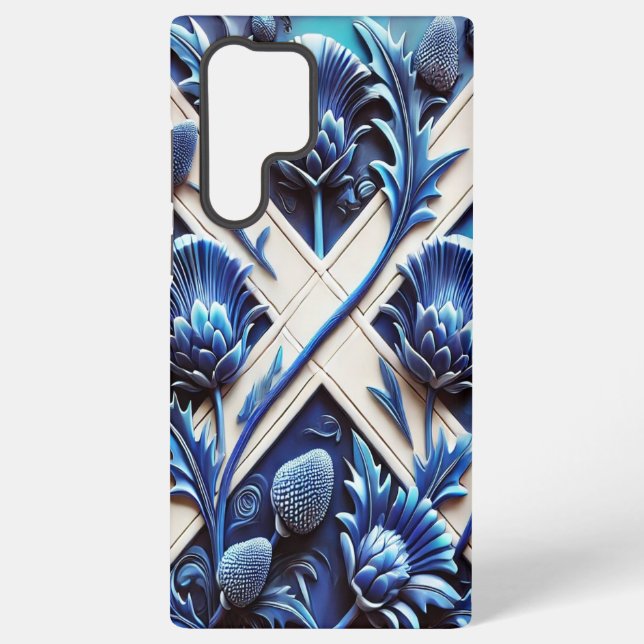 Samsung Galaxy S22 Ultra Coque Scottish Thistles (Verso)
