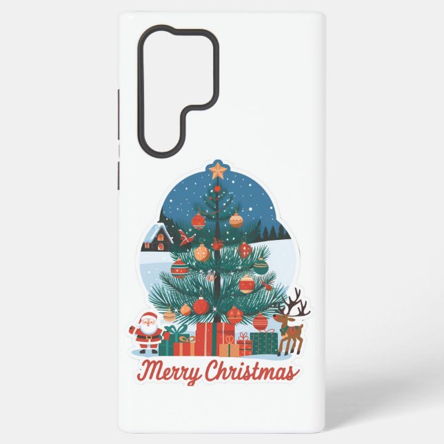 Samsung Galaxy S22 Ultra Frohe Weihnachtsferien-Hü Samsung Galaxy Hülle (Rückseite)