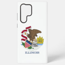 Samsung Galaxy S22 Ultra Hülle Flagge von Illinois