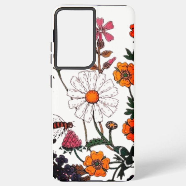 Samsung galaxys21 Ultracase Blume Design Samsung Galaxy Hülle (Rückseite)