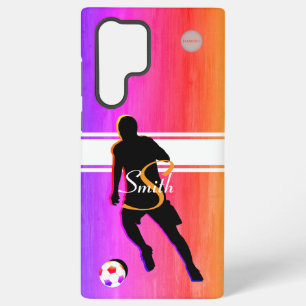 Samsung Handy Case Soccer Grafik mit dem Namen Galaxy Hülle