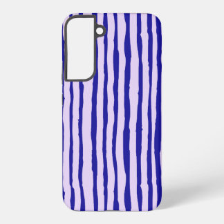 Samsung Handy Gehäuse blau Streifen Galaxy Hülle