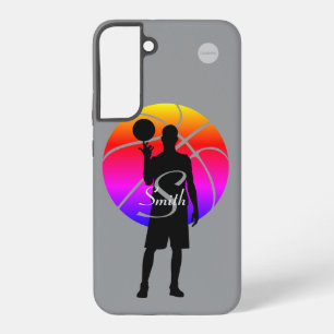 Samsung-Handyhülle Basketball-Grafik mit Namen Samsung Galaxy Hülle