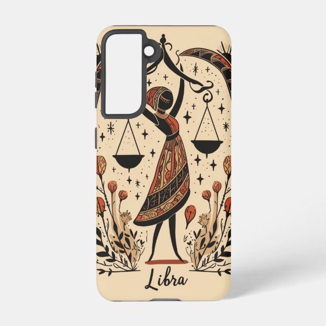 Samsung Phone Case Libra Celestial Zodiac Art Samsung Galaxy Hülle (Rückseite)