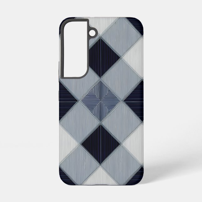 Samsung S22 Case mit moderner Geometrie Galaxy Hülle (Rückseite)