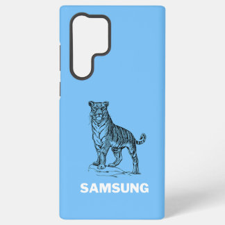 Samsung S22/S23 Cover mit einem dunklen Tiger Galaxy Hülle