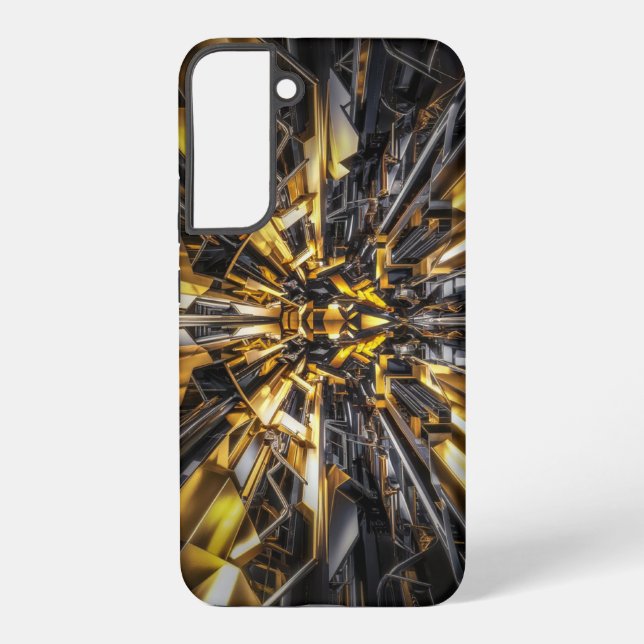 Samsungs Schutzfall für Schwarz und Gold Samsung Galaxy Hülle (Rückseite)