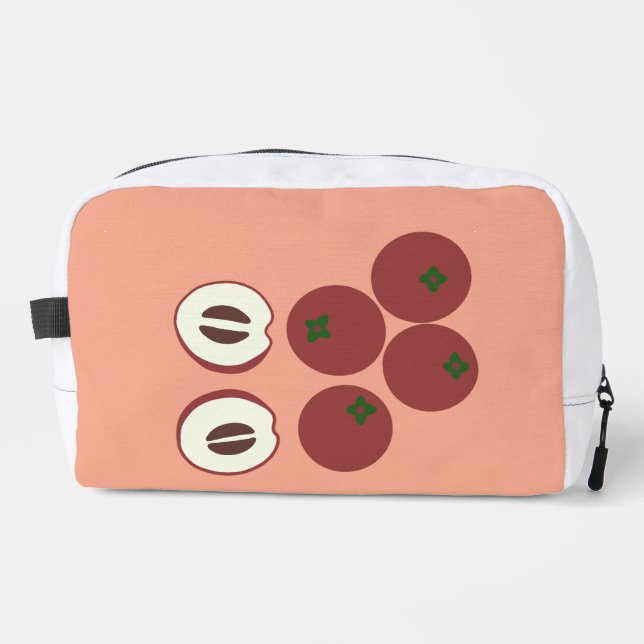 Samt-Apfel-Kulturtasche Waschbeutel (Vorderseite)