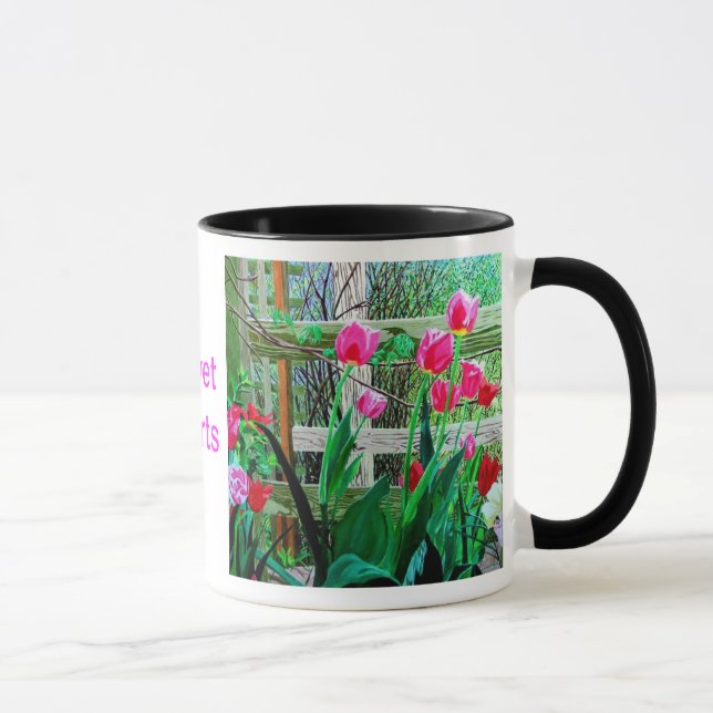 Samt-Herzen Tasse (Rechts)