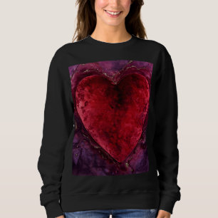 Samtene Emotion – Romantische Liebesherz Sweatshirt