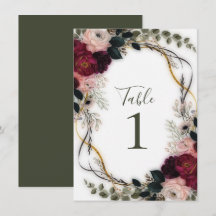 Samtene Pflaumen-Garten-Blumen-Grün-Hochzeit 