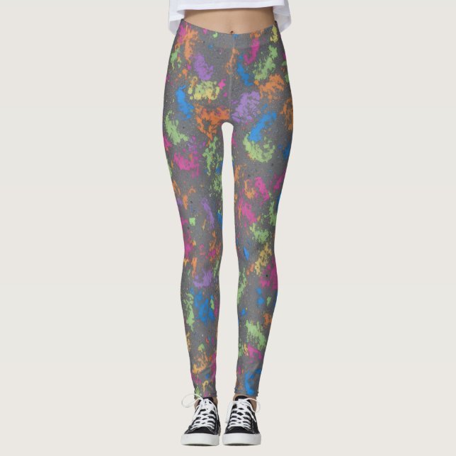 Samtene Pigmentdrift Leggings (Vorderseite)
