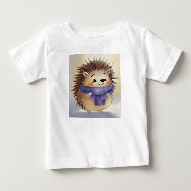 Samtiger Igel Baby T-shirt (Vorderseite)