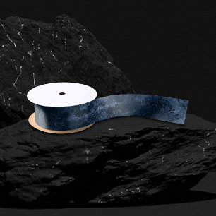 Samtiges Navy Damast Dunkelblauer Grunge Barock Satinband