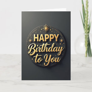 Samtkarten zum Geburtstag mit Prägedruck Karte