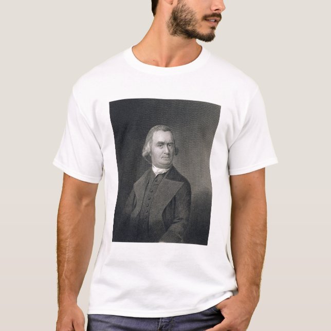 Samuel Adams, graviert von G.F. Storm (fl.c.1834) T-Shirt (Vorderseite)