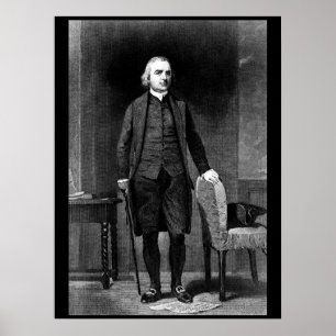 Samuel Adams.  Kopie des Gravierens des after_War Poster