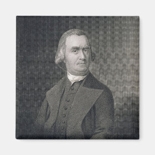 Samuel Adams, mit Gravur von G.F. Storm (fl.c.1834 Magnet