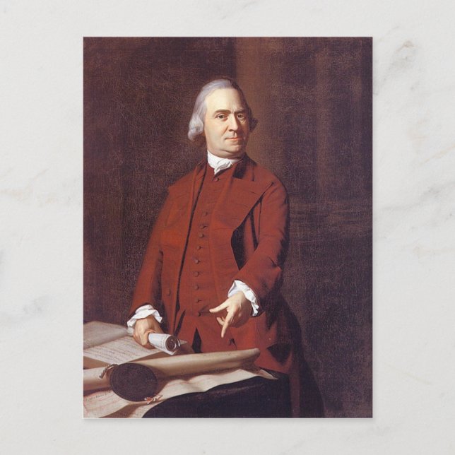 Samuel Adams Postkarte (Vorderseite)