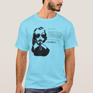 Samuel Champlain Hipster Text der künftigen + Bril T-Shirt