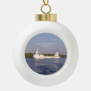 Samuel D. Champlain & Innovation Keramik Kugel-Ornament