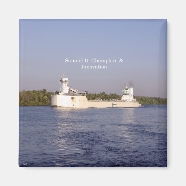 Samuel D. Champlain und Innovationsmagnet Magnet (Vorne)