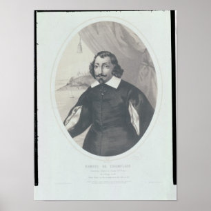 Samuel de Champlain 1854 Poster