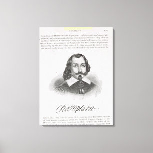 Samuel de Champlain Leinwanddruck