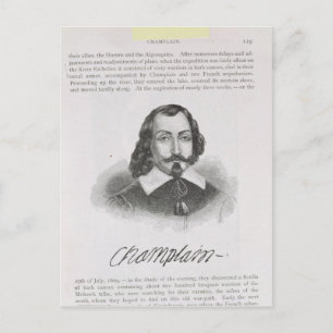 Samuel de Champlain Postkarte