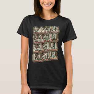 Samuel Groovy Style Retro Mein Name ist Samuel T-Shirt