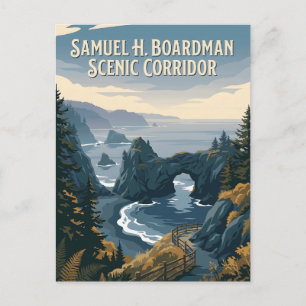 Samuel H. Boardman Oregon Coast Vintage Poster Postkarte
