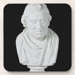 Samuel Johnson (1709-84) 1777 (Gips) Getränkeuntersetzer