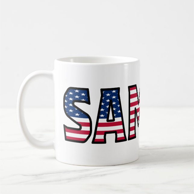 Samuel Name USA styled Tasse Café (Gauche)