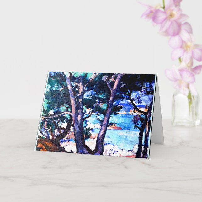 Samuel Peploe, Blue Water, Antibes Karte (Orchidee)