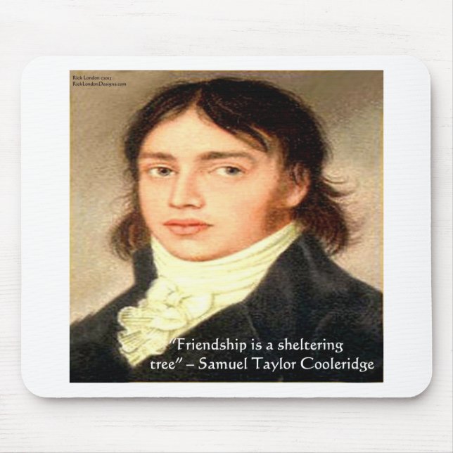 Samuel T Cooldridge "Sheltering Tree" Wisdom Zitat Mousepad (Vorne)