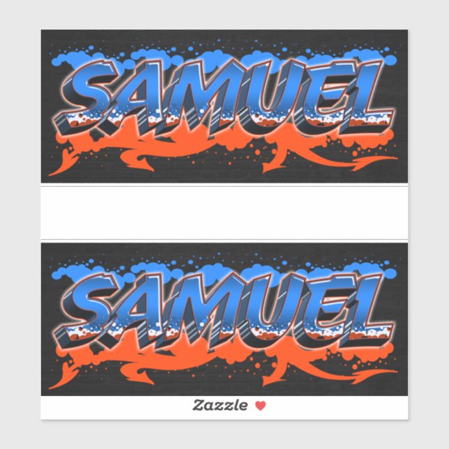 Samuel Vorname Name Graffiti Aufkleber Sticker (Blatt)