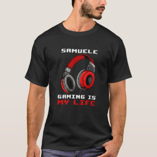 Samuele - Gaming ist mein Leben - Personalisiert T-Shirt