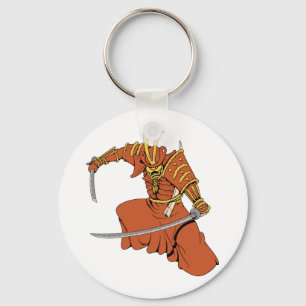 Samurai 6 ~ Ninjas Martial Arts Warrior Fantasy Ar Schlüsselanhänger